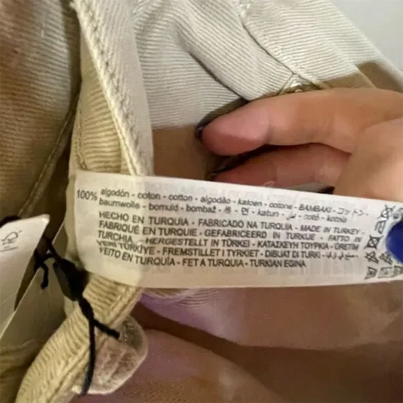 Zara Women's High Rise Ankle Jeans Size 6 Tan Relaxed Fit NWT - Picture 5 of 5